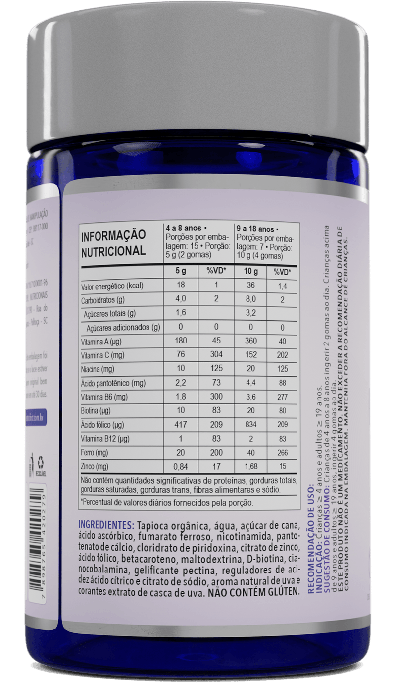 gummyironmultivitaminverso