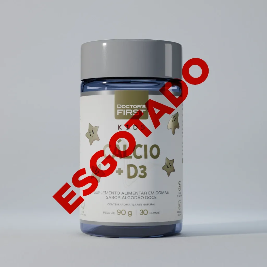 Gummy Cálcio e D3 - Com Cálcio 170mg e Vitamina D3 25mcg - 30 Gomas