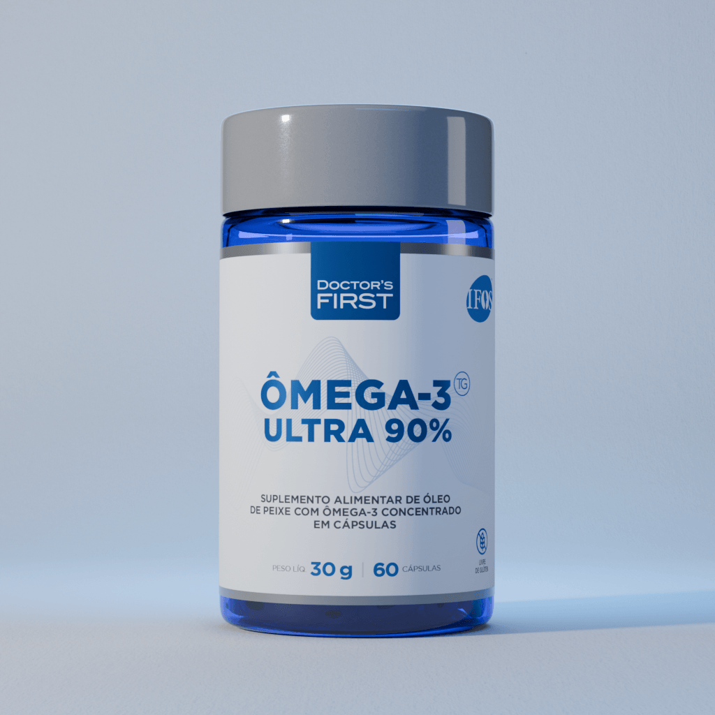 Ômega-3 Ultra 90% - Forma TG com EPA 460mg e DHA 380mg - 60 Cápsulas