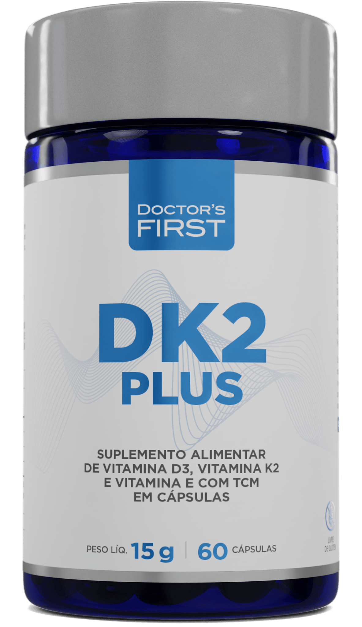 DK2 Plus - vit D3 2000 UI + vit K2 65 mcg 60 caps - Doctor's First